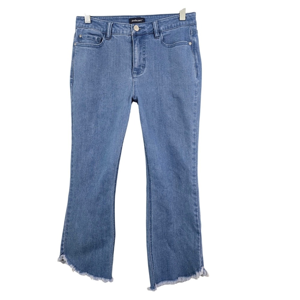 Studio Park x‎ Jane Treacy Reg Denim Kick Flare Jean Blue 2